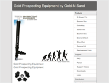 Tablet Screenshot of gold-n-sand.com